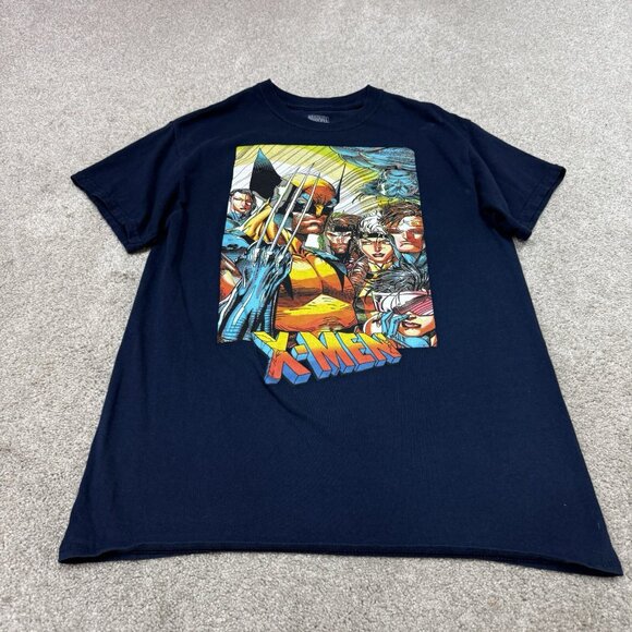 Marvel T-Shirt Men’s Blue Short Sleeve Size Medium - Picture 1 of 9